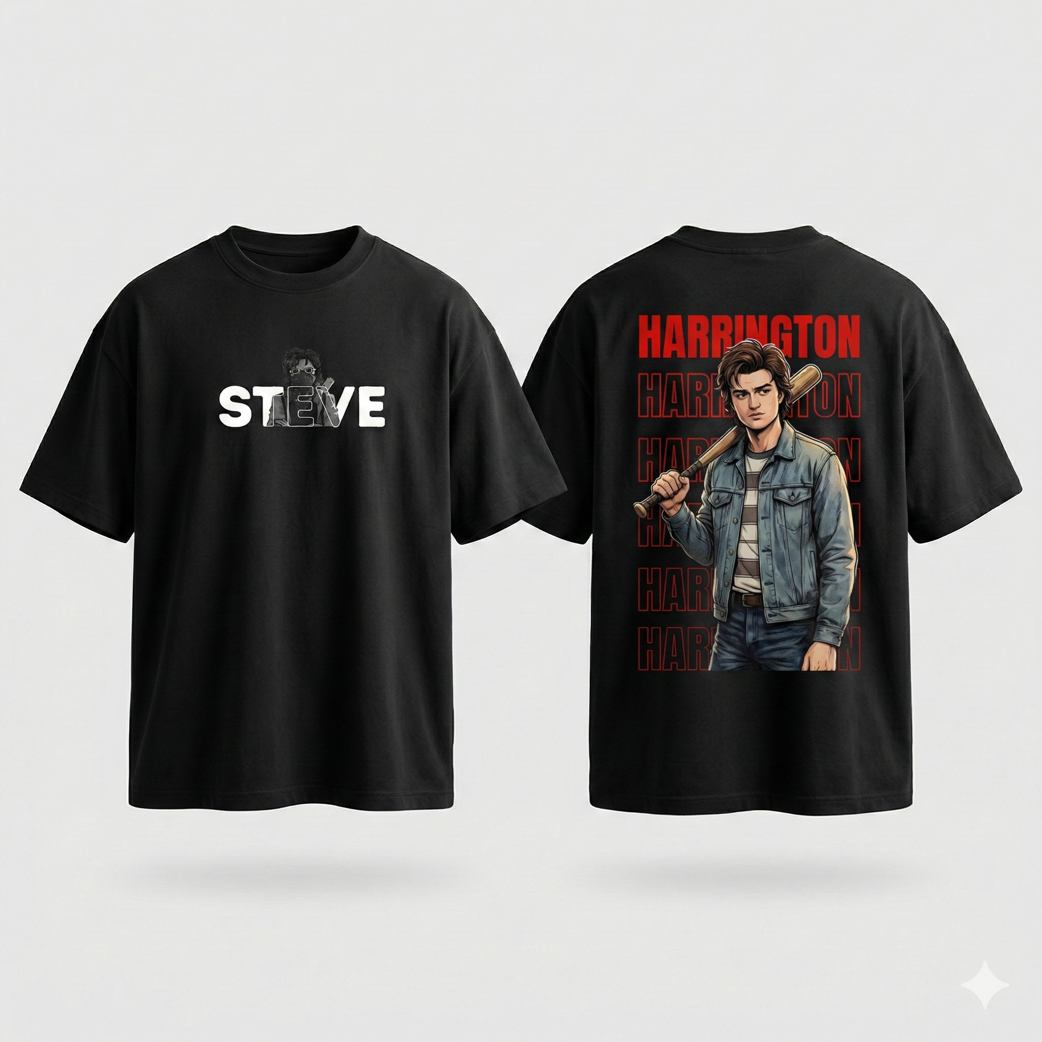 Steve Harrington Graphic Oversized T-shirt